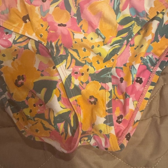 Anne Cole Limited Edition Swim V-WIRE TOP & SHIRRED Bottom: Size Large Floral - Picture 4 of 9
